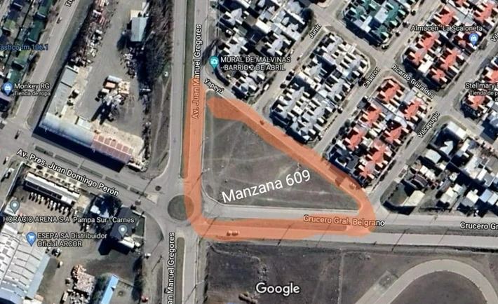 El municipio avanza con el proyecto de la estación de servicio en el terreno previsto para la plaza Ara General Belgrano